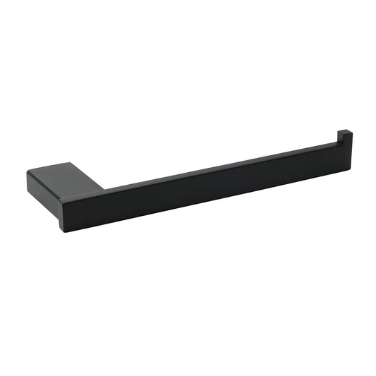 Bathroom Matt Black Stainless Steel Square Towel Rack Clothes Wall Mount Holder V1233-87008BL