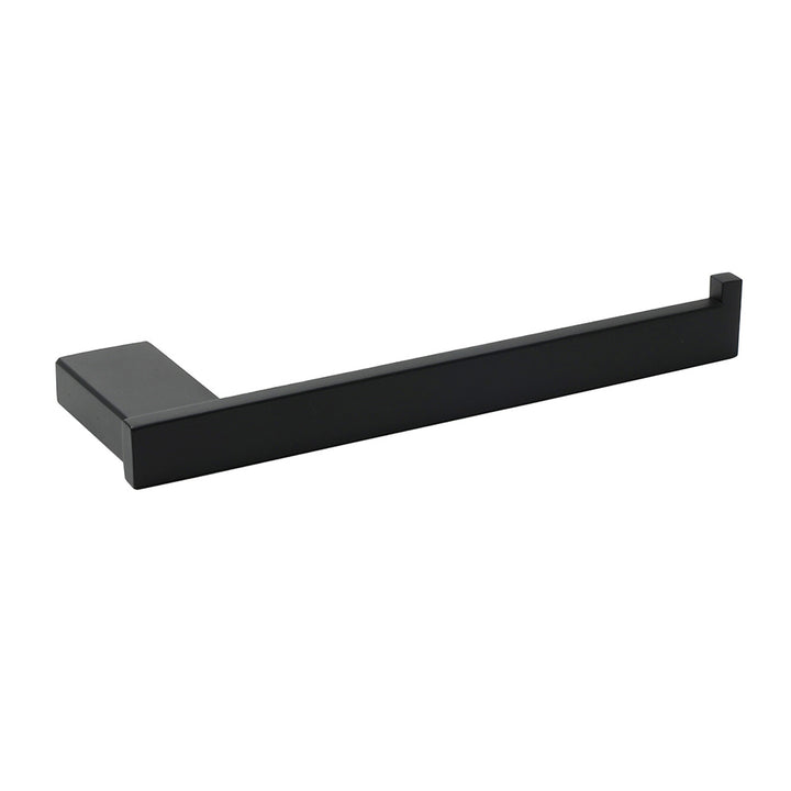 Bathroom Matt Black Stainless Steel Square Towel Rack Clothes Wall Mount Holder V1233-87008BL