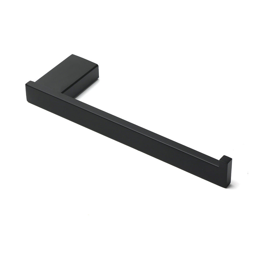 Bathroom Matt Black Stainless Steel Square Towel Rack Clothes Wall Mount Holder V1233-87008BL