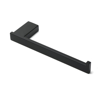 Bathroom Matt Black Stainless Steel Square Towel Rack Clothes Wall Mount Holder V1233-87008BL