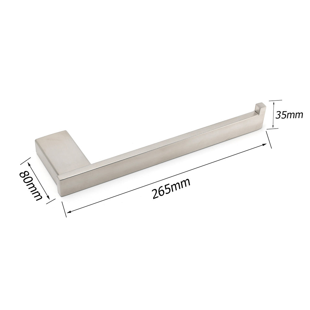 Brushed Nickel Bathroom Cubic Square Towel Rack Clothes Wall Mounted Holder Kit V1233-87008BN