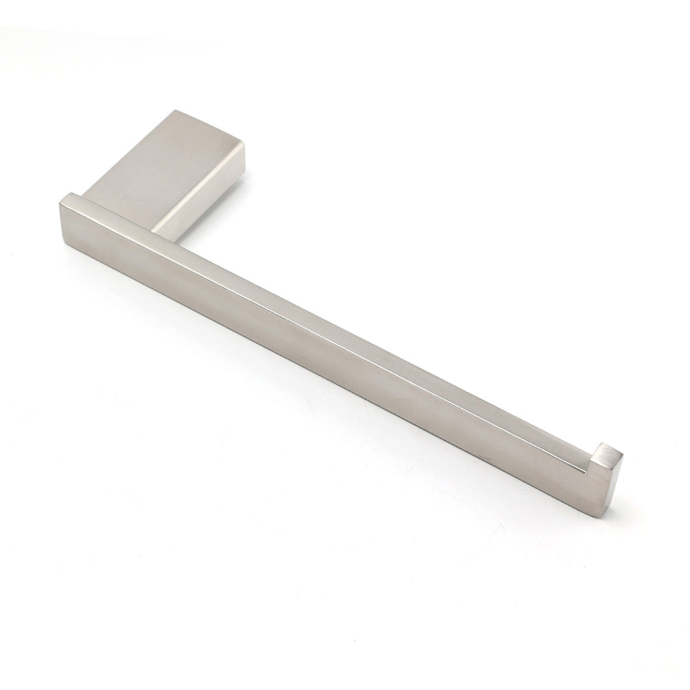 Brushed Nickel Bathroom Cubic Square Towel Rack Clothes Wall Mounted Holder Kit V1233-87008BN