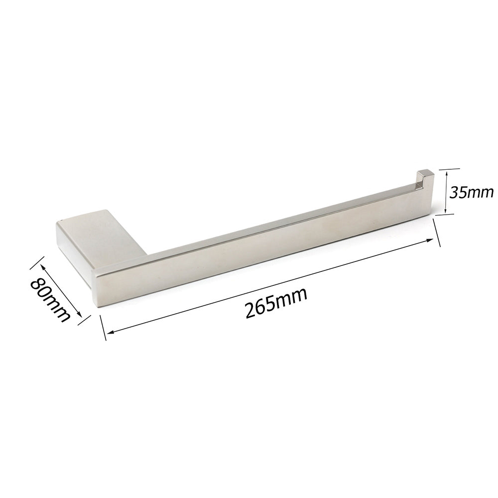 Mirror Chrome Stainless Steel Square Towel Rack Clothes Wall Mounted Holder Kit V1233-87008CR