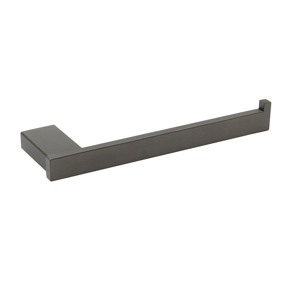 Gun Metal 304 Stainless Steel Square Towel Holder Rack Clothes Hook Kit Bathroom V1233-87008GM