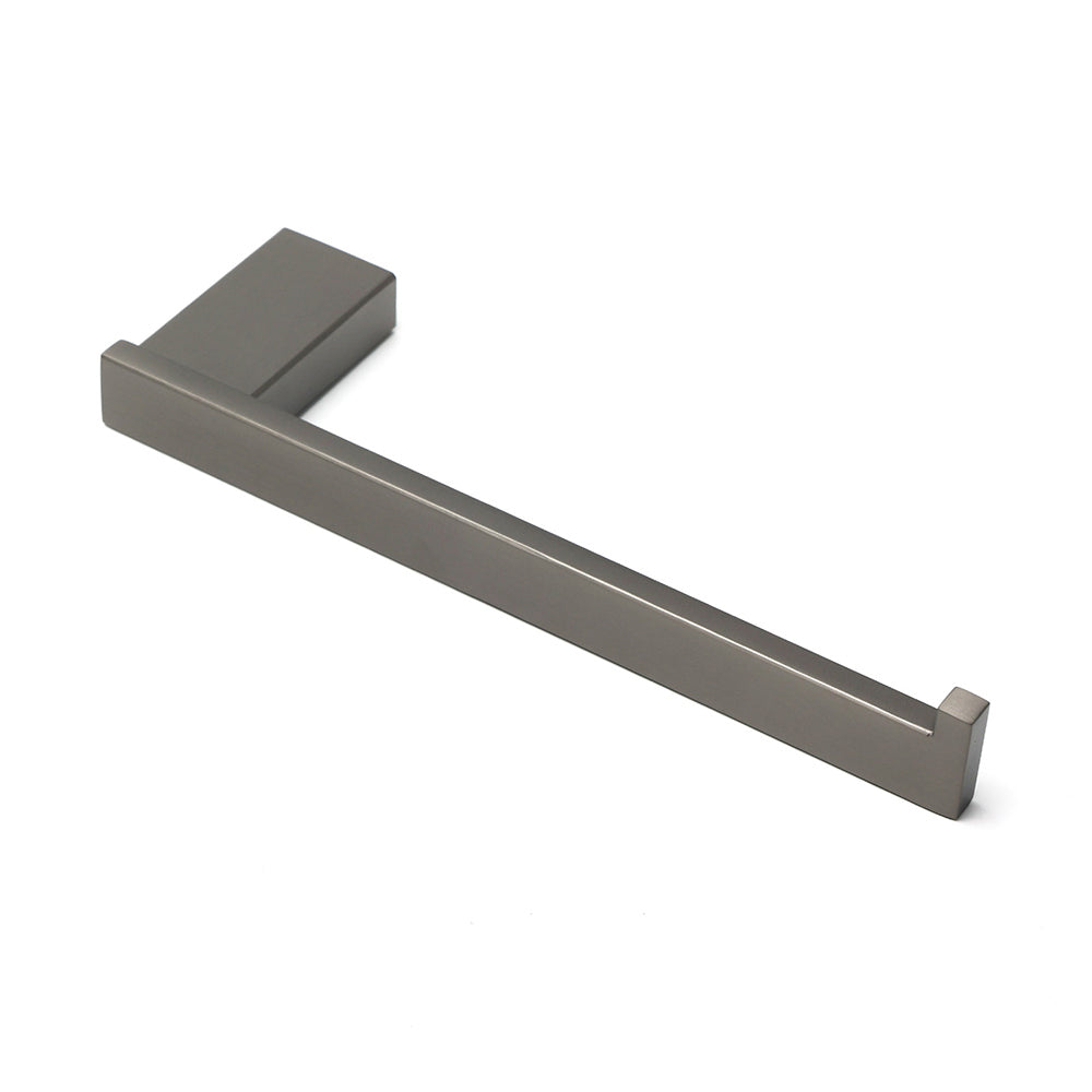 Gun Metal 304 Stainless Steel Square Towel Holder Rack Clothes Hook Kit Bathroom V1233-87008GM