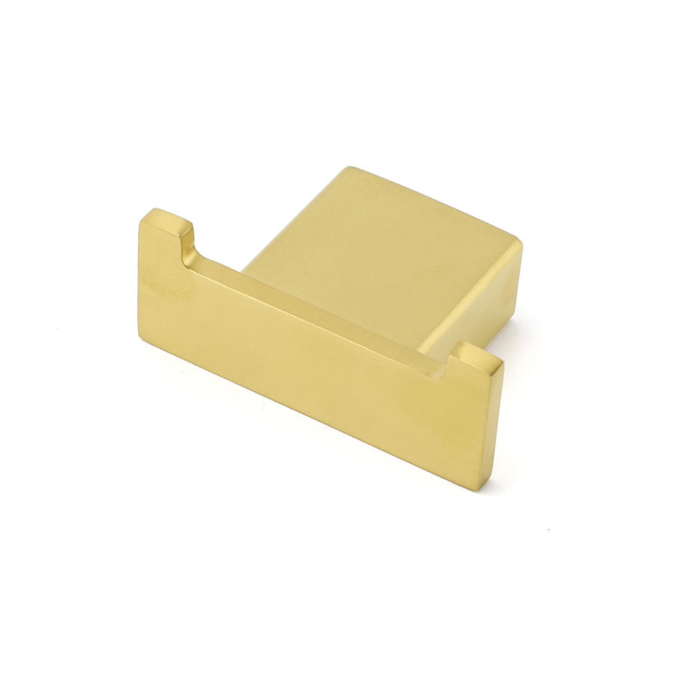 Brushed Gold Square Robe Hook Clothes Towel Towel Hanger Holder Wall Mounted Kit V1233-87009BG