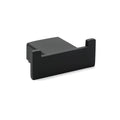 Matt Black Square Robe Hook Clothes Towel Holder Bathroom Wall Hanger Accessory V1233-87009BL