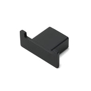 Matt Black Square Robe Hook Clothes Towel Holder Bathroom Wall Hanger Accessory V1233-87009BL