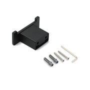 Matt Black Square Robe Hook Clothes Towel Holder Bathroom Wall Hanger Accessory V1233-87009BL