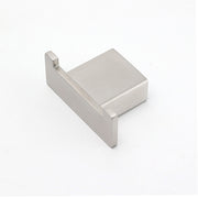 Brushed Nickel SUS Square Robe Hook Clothes Towel Holder Hanger Wall Mounted Kit V1233-87009BN