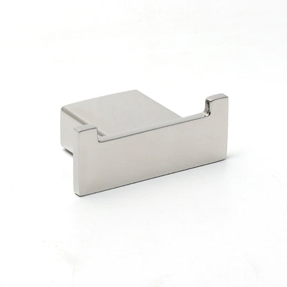 Chrome Square Robe Hook Clothes Towel Holder Bathroom Wall Mounted Hanger Kit V1233-87009CR
