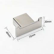 Chrome Square Robe Hook Clothes Towel Holder Bathroom Wall Mounted Hanger Kit V1233-87009CR