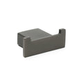 Gun Metal Square Robe Hook Clothes Towel Rack Holder Wall Mounted Double Hanger V1233-87009GM