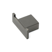 Gun Metal Square Robe Hook Clothes Towel Rack Holder Wall Mounted Double Hanger V1233-87009GM