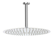 WELS Chrome Large 16" Round Rain Shower Head 300mm Ceiling Dropper Extension Arm Set V1233-A501FKSR116