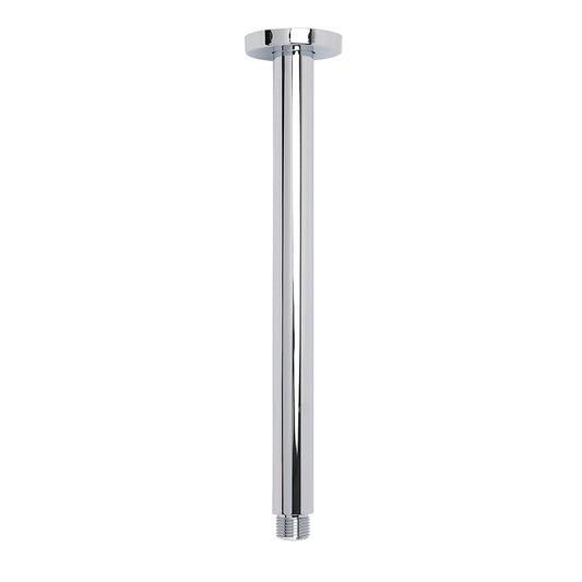 WELS Chrome Large 16" Round Rain Shower Head 300mm Ceiling Dropper Extension Arm Set V1233-A501FKSR116