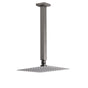 Gun Metal Square 8" Rainfall Shower Head 300mm Ceiling Dropper Arm Bath Set WELS V1233-A502300GMKSS108GM