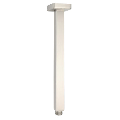 Shower Component 30cm Long Ceiling Extension Dropper Arm Brass Brushed Nickel Square V1233-A502300N2