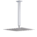 WELS 12" Rainfall Shower Head 300mm Ceiling Dropper Extension Arm Chrome Square Set V1233-A502F300KSS112