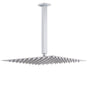 WELS 16" Rainfall Shower Head 300mm Ceiling Dropper Extension Arm Chrome Square Set V1233-A502F300KSS116