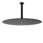 Matt Black Round 16" Extra Large Rain Shower Head 300mm Ceiling Dropper Arm Set V1233-A511300BKSR116B