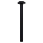 Matt Black Round 16" Extra Large Rain Shower Head 300mm Ceiling Dropper Arm Set V1233-A511300BKSR116B