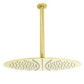WELS 16" Round Stainless Steel Shower Head Extension Ceiling Arm Set Brushed Gold V1233-A511300GKSR116G