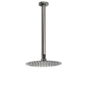 WELS Gun Metal Round 8" SUS Rainfall Shower Head 300mm Ceiling Dropper Arm Set V1233-A511300GMKSR108GM