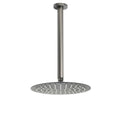 WELS Gun Metal Round 10" SUS Rainfall Shower Head 300mm Ceiling Dropper Arm Set V1233-A511300GMKSR110GM