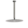 WELS Gun Metal Round 12" SUS Rainfall Shower Head 300mm Ceiling Dropper Arm Set V1233-A511300GMKSR112GM