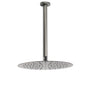 WELS Gun Metal Round 12" SUS Rainfall Shower Head 300mm Ceiling Dropper Arm Set V1233-A511300GMKSR112GM