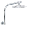 WELS 8" Round Rainfall Shower Head + 360 degrees Swivel Gooseneck Wall Arm Set V1233-A619KSR108