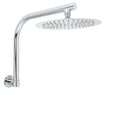 WELS Chrome Round 10" Rainfall Shower Head + 360 degrees Swivel Gooseneck Wall Arm Set V1233-A619KSR110