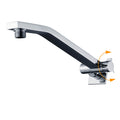 Square Chrome Brass Up & Down Adjustable Wall Mounted Shower Arm For Shower Head V1233-A638
