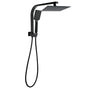 Matt Black 8" SUS Shower Head 3 Modes Handheld Gooseneck Arm Square 2in1 Set V1233-A702BHS002M4CBKSS108B