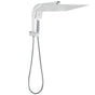 WELS Square Twin Shower Head Chrome 16" Large 3 Mode Handheld Diverter Wall Arm Set V1233-A702ROHS002M4CKSS116