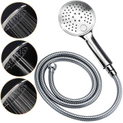 WELS Round 9" Twin Shower Head 3 Mode Handheld Gooseneck Wall Arm 2 in 1 Combo Taps Set V1233-A703ROHR003M4CSR0901CPF0282A