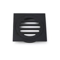 Matt Black Stainless Steel 85x85mm Small Square Shower Grate Floor Drain 72mm Outlet V1233-BD073BL