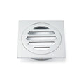 Watermark Stainless Steel 85x85mm Small Square Shower Grate Floor Drain 72mm Outlet V1233-BD073CR