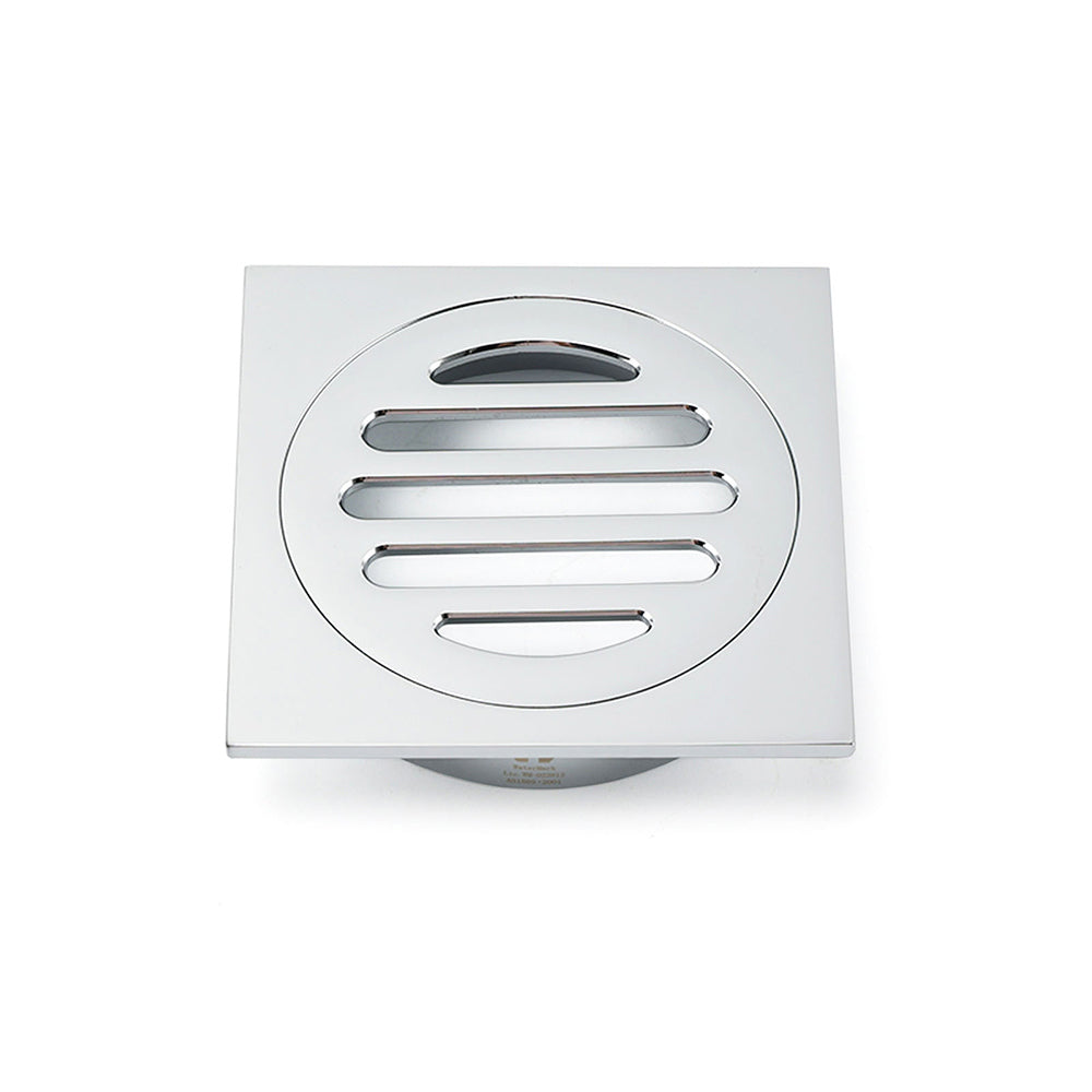 Watermark Stainless Steel 85x85mm Small Square Shower Grate Floor Drain 72mm Outlet V1233-BD073CR