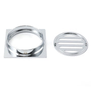 Watermark Stainless Steel 85x85mm Small Square Shower Grate Floor Drain 72mm Outlet V1233-BD073CR