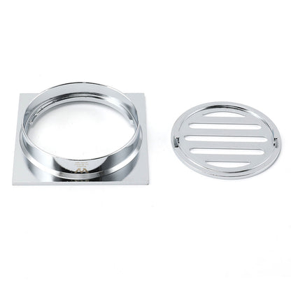 Watermark Stainless Steel 85x85mm Small Square Shower Grate Floor Drain 72mm Outlet V1233-BD073CR