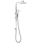 Chrome Round 8" Rainfall Shower Head 3 Modes Handheld Rose Silde Rail Twin Set V1233-C4902B22HR002M4CKSR108