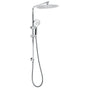 WELS Twin Shower Set Large Round 12" Rainfall Head 3 Modes Handheld Silde Rail V1233-C4902B22HR002M4CKSR112