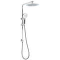 WELS Chrome 9" Rain Shower Head 3 Modes Handheld Rose Slide Rail Set Diverter V1233-C4902B22HR002M4CSR0901