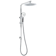 WELS Chrome 9" Rain Shower Head 3 Modes Handheld Rose Slide Rail Set Diverter V1233-C4902B22HR002M4CSR0901