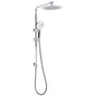 WELS Chrome 9" Rain Shower Head 3 Modes Handheld Rose Slide Rail Set Diverter V1233-C4902B22HR002M4CSR0901