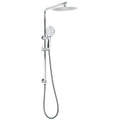 250mm Rain Shower Head Round Handheld Sliding Rail Diverter Arm 2in1 Set Chrome V1233-C4902B22HR003M4CKSR110