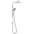 WELS Chrome Dual 10" Slim Rain Shower 5 Modes Handset Mixer Valve Sliding Rail + Single Mixer V1233-C4902B22HR005M5C1KSR110