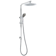 WELS Chrome Round 9" Rain Shower Head 5 Modes Massage Handheld Sliding Rail Set V1233-C4902B22HR005M5C1SR0901